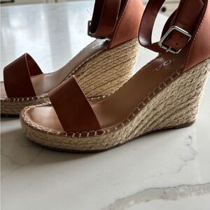 Women's Brown Wedge Sandals